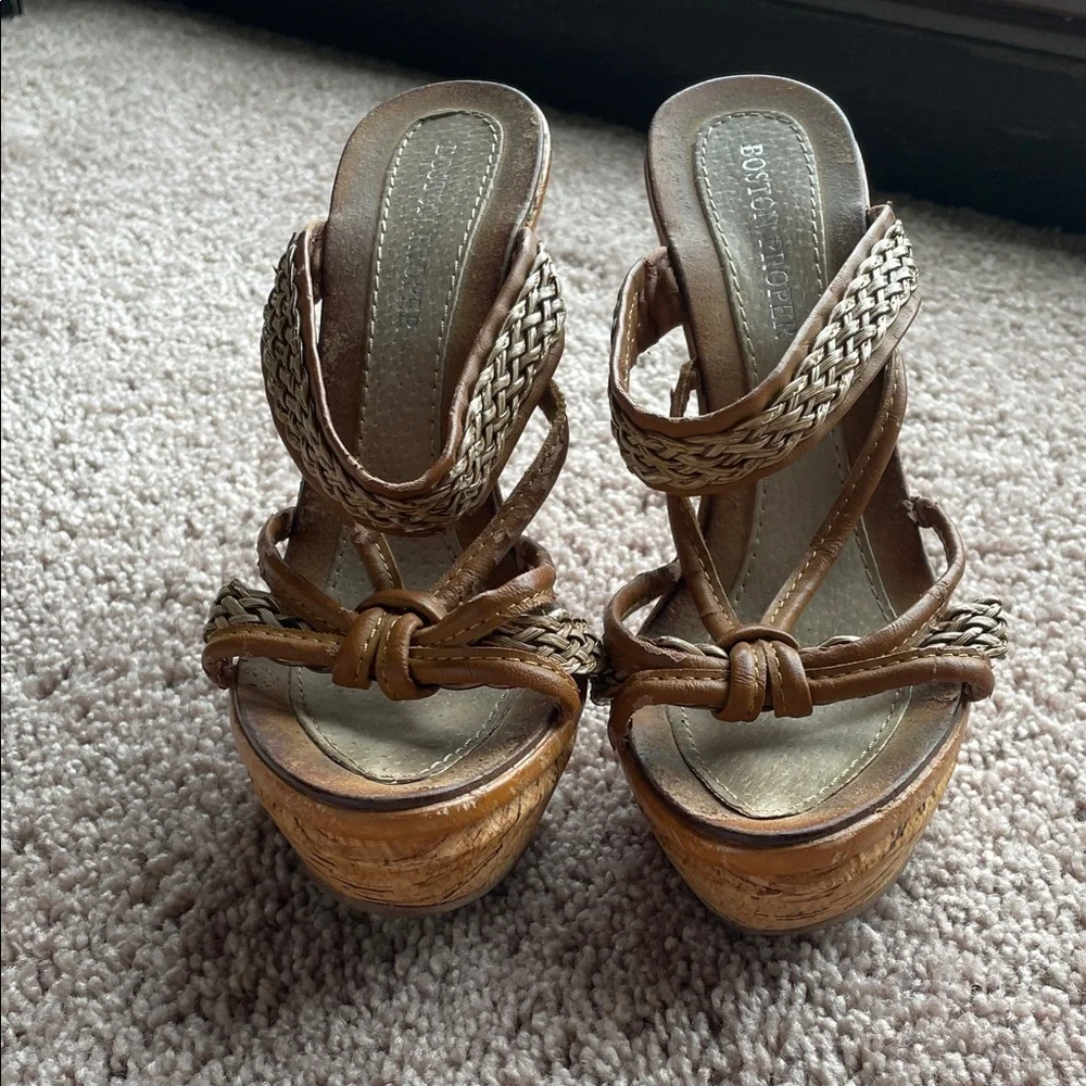 Boston Proper, woven summer sandals, size 7